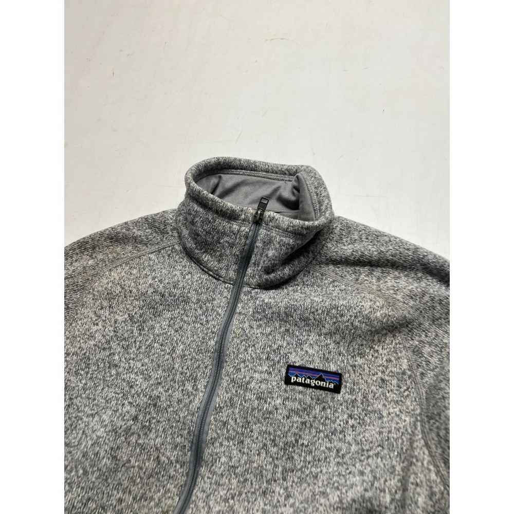 Patagonia Better Sweater Fleece Sweater Gray Full Zip Mockneck Womens Sz Medium - Picture 4 of 10